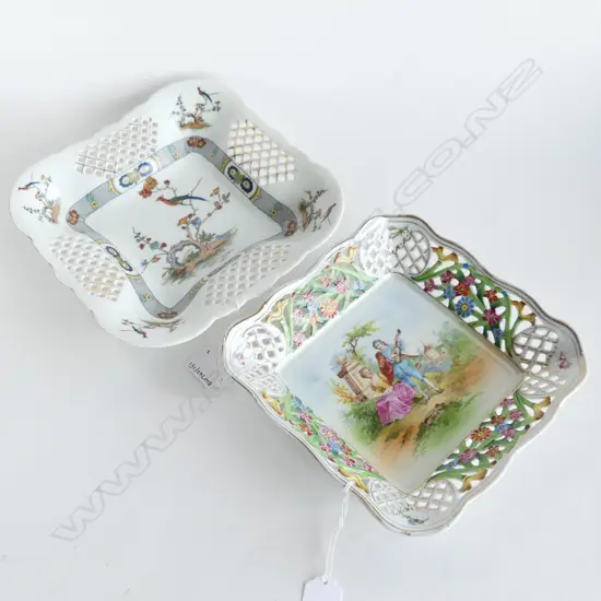 2 CONT CHINA PEICED DISHES W220MM