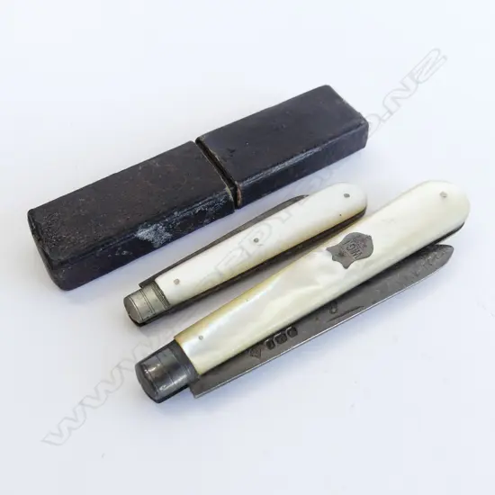 2 S/S & MOP POCKET KNIVES