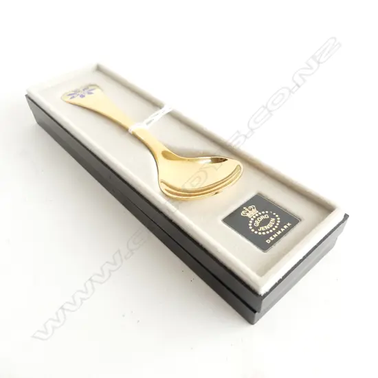 GEORG JENSEN SILVER 1986 BOXED SPOON 