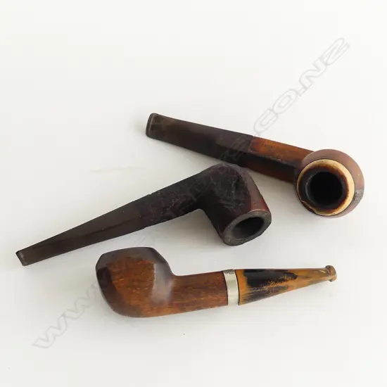 THREE VINTAGE SMOKING PIPES – PARKER ENGLAND