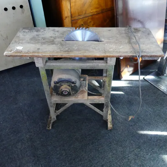 ELECTRIC SET SKILL SAW, H.700mm, L.850mm EX. PHIL BROADBENT WORKSHOP