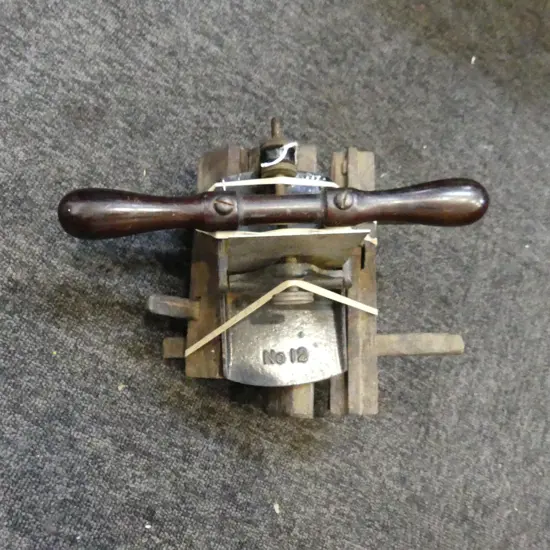 THREE WOOD PLANES. TWO WOODEN MOULDING PLANES AND A NO12 STANLEY.