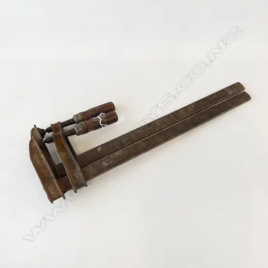 LARGE PAULCALL G CLAMPS L.600mm EX. PHIL BROADBENT WORKSHOP