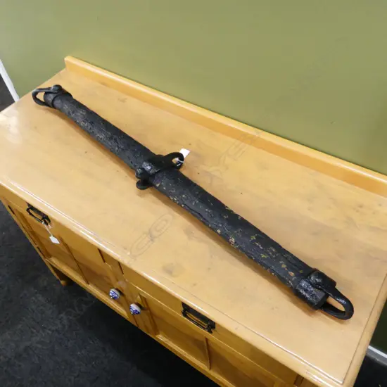 VINTAGE WOOD & IRON SWINGLETREE BAR YOKE L.1040mm