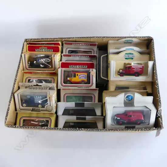 BOX OF 20 MINT & BOXED DYE CAST TOYS DAYS GONE  PRO MOTORS ETC