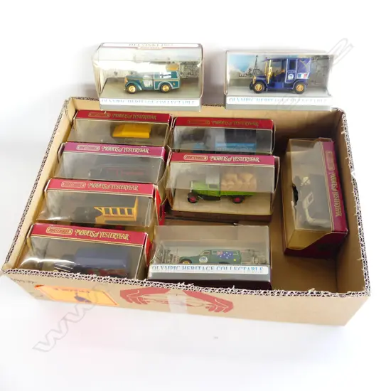 10 MODELS OF YESTERYEAR MATCHBOX TRUCKS