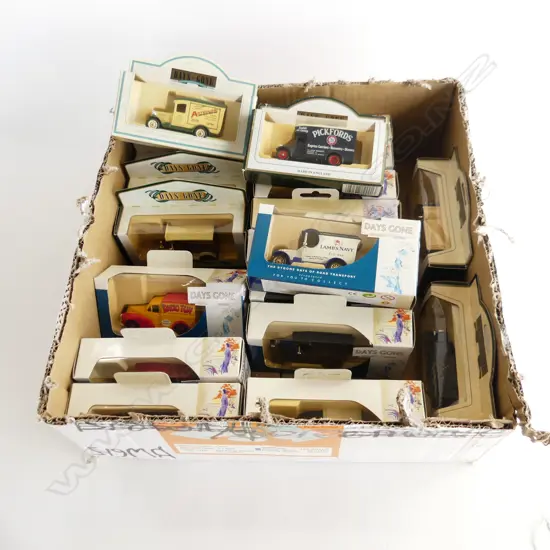 BOX OF 20 MINT & BOXED MODEL CARS DAYS GONE  ETC
