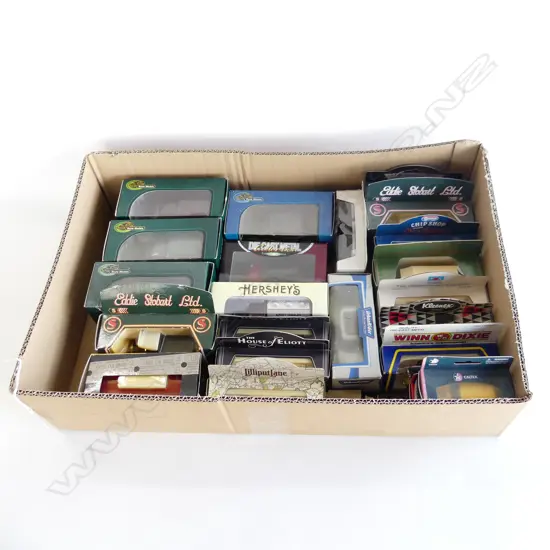 BOX OF 23 MINT & BOX MIXED MODELS DYE CAST TOYS