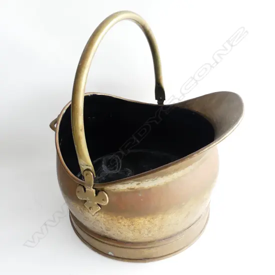 BRASS COAL SKUTTLE 350mm dia