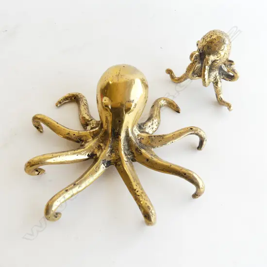 2 BRASS OCTOPUS W.185mm