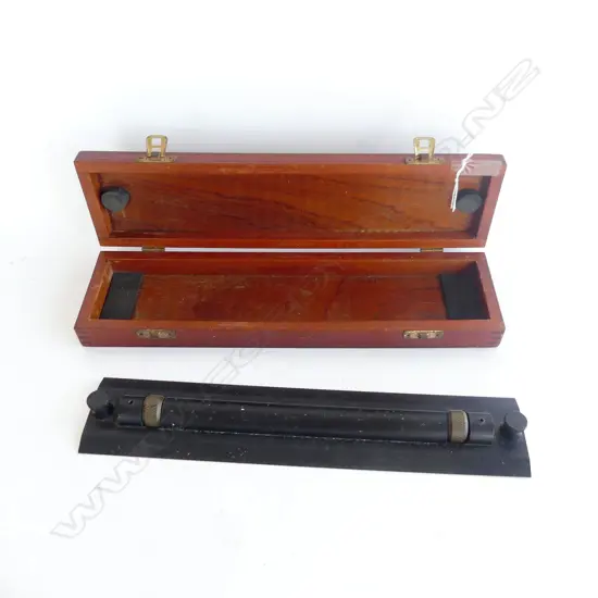 1940'S HARLING ROLLER RULE FOR NAVIGATION, IN WOODEN BOX 