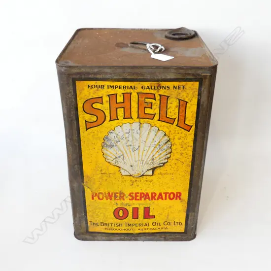 VINTAGE SHELL OIL CAN H.340mm
