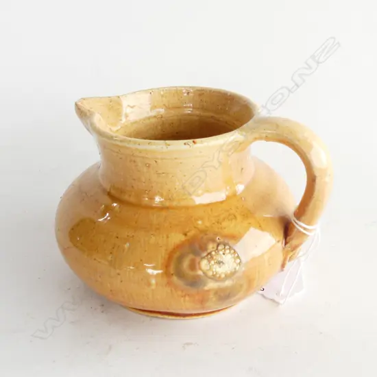 JOVAN RANCICH GLAZED POTTERY FAT BODY JUG. H. 90MM