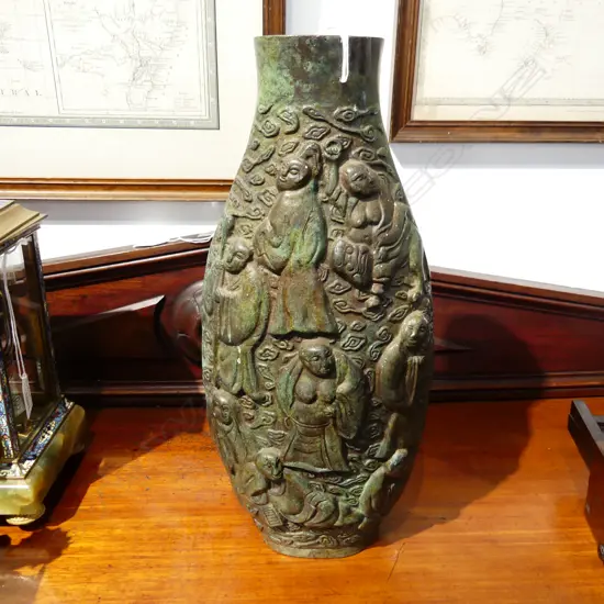 CHINESE BRONZE VASE H.370mm