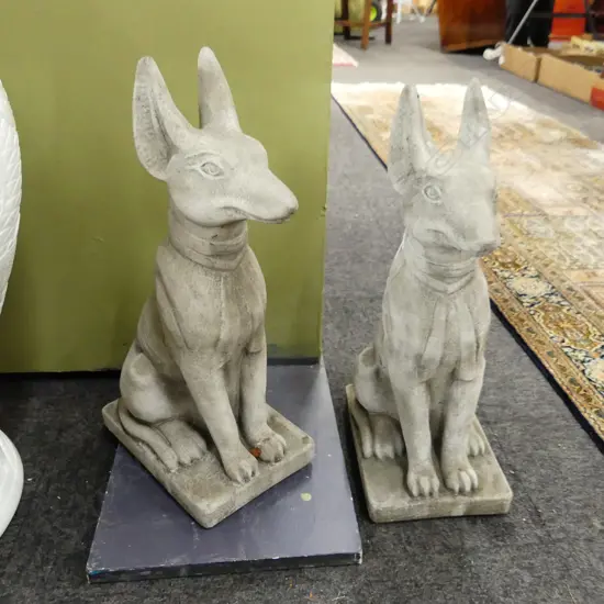 PR CONCRETE GARDEN PHARAOH DOGS. H.415mm