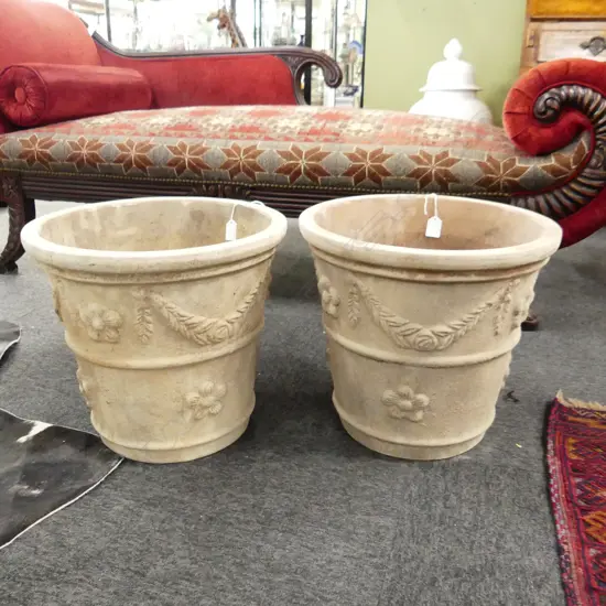 PR SMALL FRENCH URN OLD STONE GARDEN POTS
