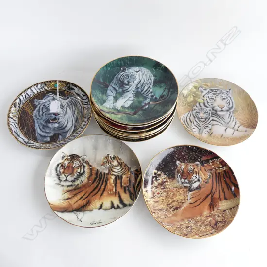 12 COLLECTORS TIGER PLATES 205mm dia
