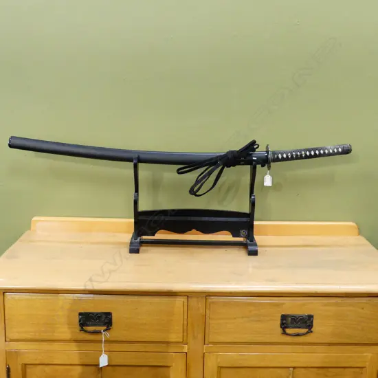 TOZANDO - JAPANESE SWORD IAITO L. 1100MM WITH WOODEN STAND