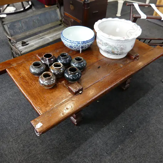 RUSTIC WOODEN COFFEE TABLE 1400x770x450mm