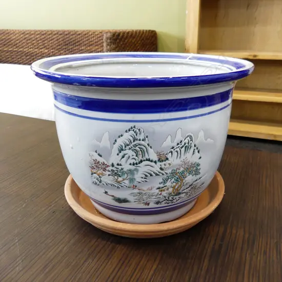 LG ORIENTAL DESIGN GARDEN POT DIA 350, H. 270MM