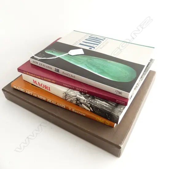 5 BOOKS; 4 MAORI INTEREST + JADE...
