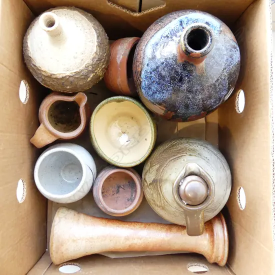 LG BOX LOT ASST NZ STUDIO POTTERY 