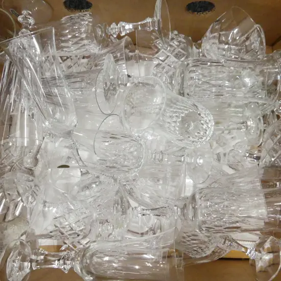 BOX ASST. CRYSTAL WINE GLASSES