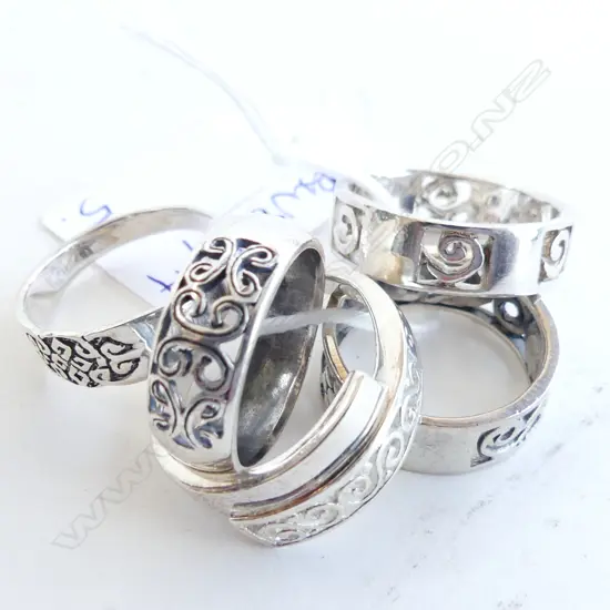 5 925 SILVER RINGS