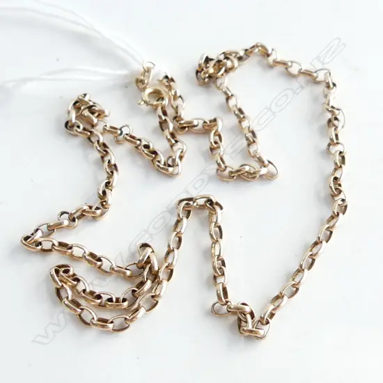 9ct GOLD NECK CHAIN L.440mm 2.26gms