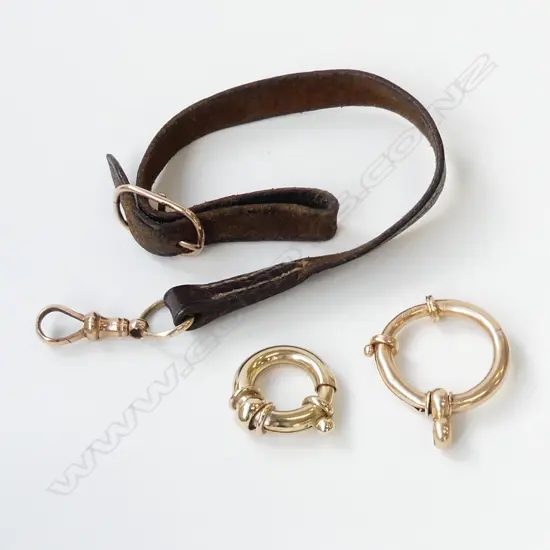 3 GOLD CLASPS; 1 PLATED?