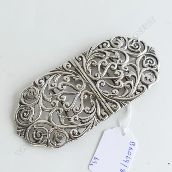 S/SILVER BELT BUCKLE  L120MM  69grms