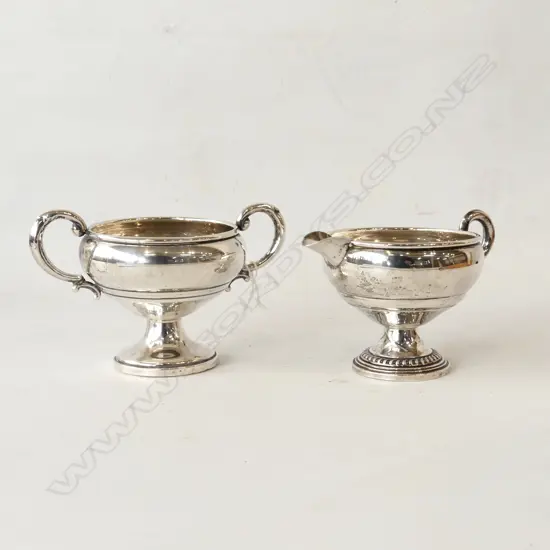 STERLING SILVER MILK JUG & SUGAR BOWL 97 GRAMS WEIGHTED