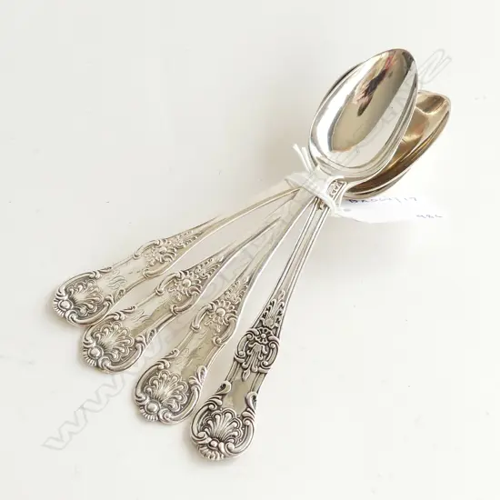 3&1  VICT S/SILVER  TEA SPOONS 98grms