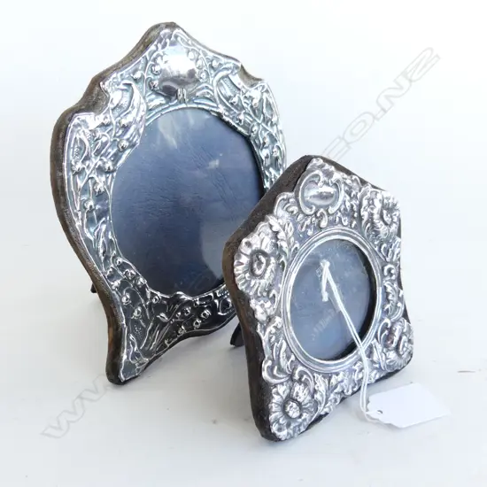 2 STG SILVER PHOTO FRAMES, LONDON 1984 160x140mm
