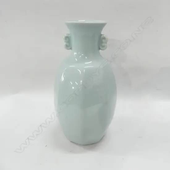 CHINESE VASE; PALE BLUE GLAZE H.230mm