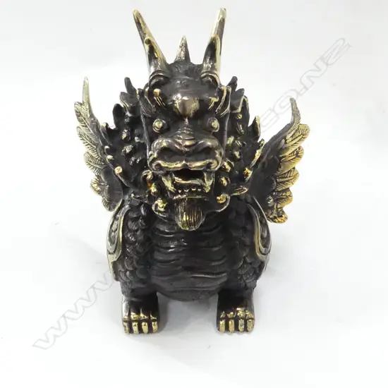 ORIENTAL BRONZE FOO DOG H. 175mm
