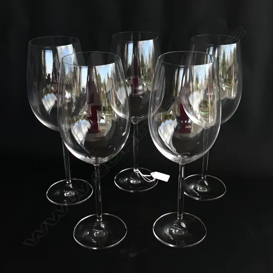 5 LG SCHOTT WINE GLASSES H.275mm
