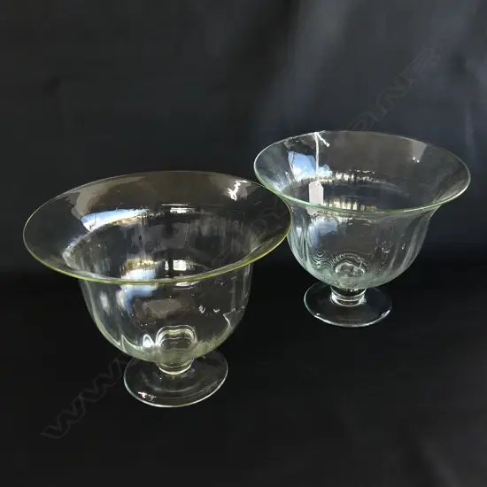 PR GLASS VASES H.205mm 270mm dia