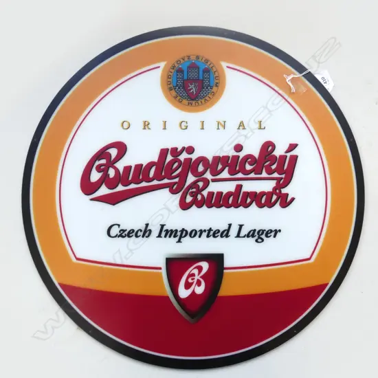 CZECH BEER LG ROUND ADVERTISING SIGN, DIA 550mm