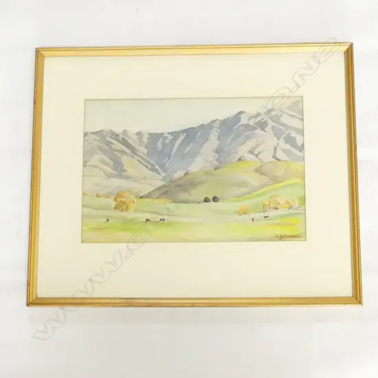 K SALMOND W/C PAINTING