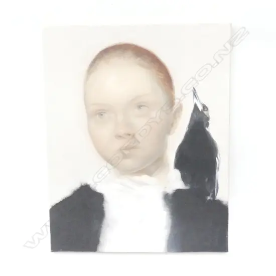 MEREDITH COLLINS 'MAGPIE GIRL' OIL ON CANVAS 2006 505x405mm