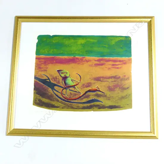 FAHEY 'HOLDING THE SNAKE BY ITS TAIL' LITHOGRAPH 1991 525x650mm