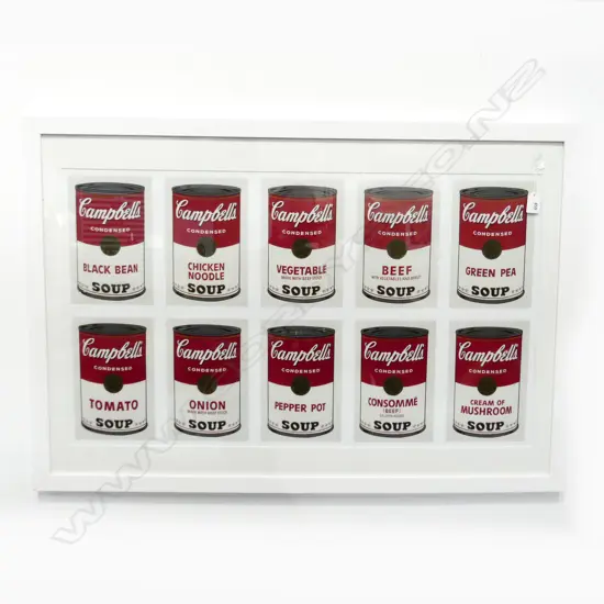 ANDY WARHOL CAMPBELLS SOUP CANS PRINT 490x840mm