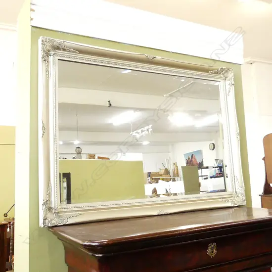 SILVER FRAMED MIRROR 1050x750mm