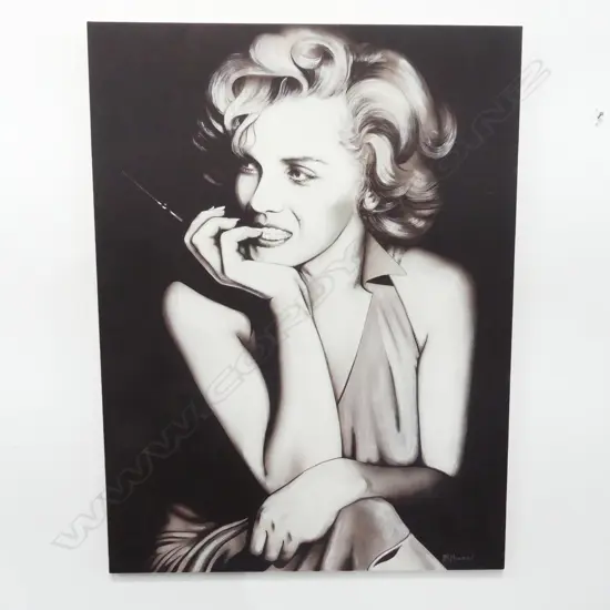 B. S. McLACHLAN, MARILYN MONROE, ACRYLIC ON CANVAS 1020x765mm