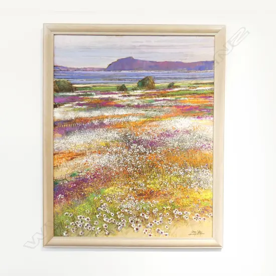 JAMES YATES, LANDSCAPE OIL ON CANVAS, 920x725mm