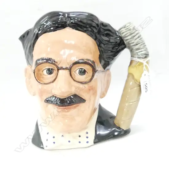 ROYAL DOULTON TOBY JUG; GROUCHO MARX, H. 185mm