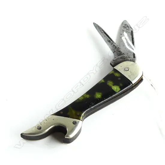 VINTAGE LADYS LEG STEEL POCKET KNIFE BY FR. WELLMANN HAMBURG L. 80mm