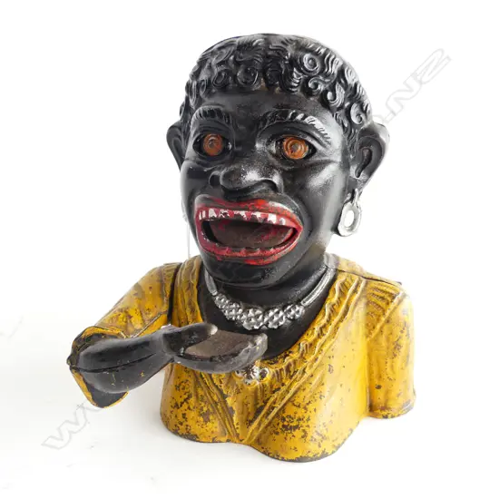 'DINAH' CAST IRON MONEY BOX H.160mm