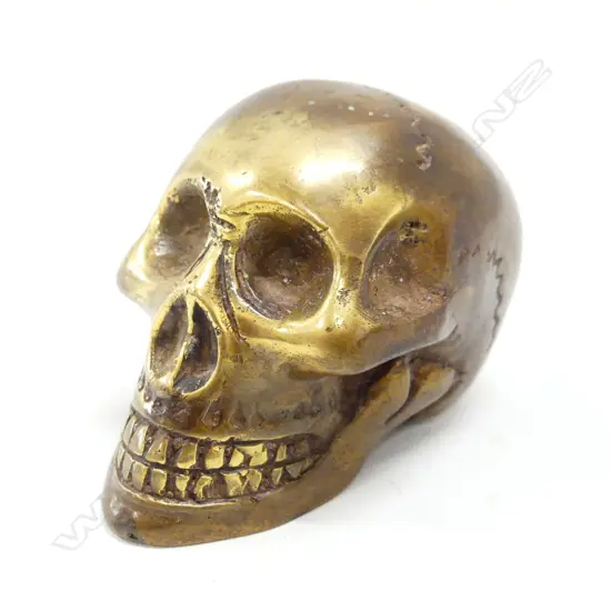 BRASS SKULL H. 55 L 85mm